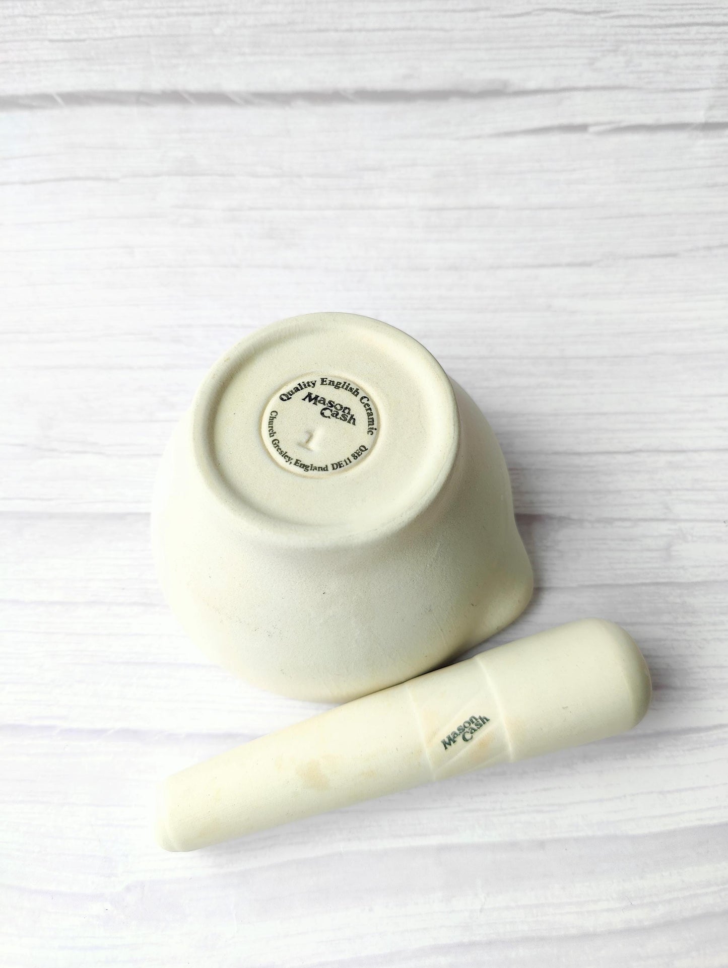 Vintage Mason Cash Ceramic Pestle & Mortar
