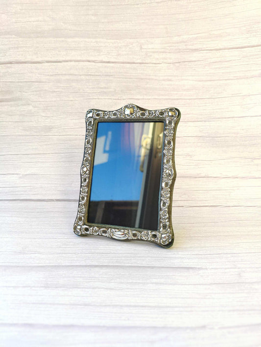 Antique Edwardian Sterling Silver Hallmarked Small Ornate Picture Photo Frame 1902 Birmingham Hilliard & Thomason