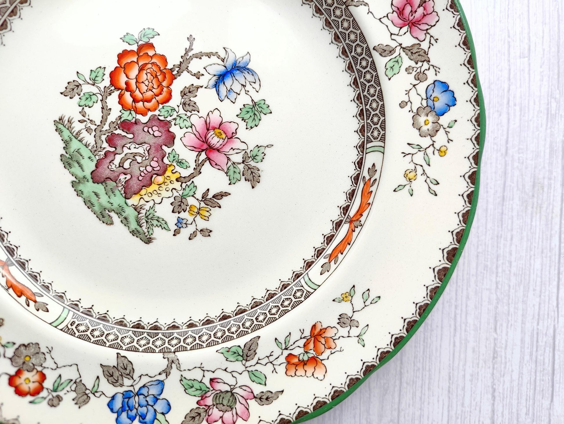 Vintage Copeland Spode Chinese Rose Plate Made in England