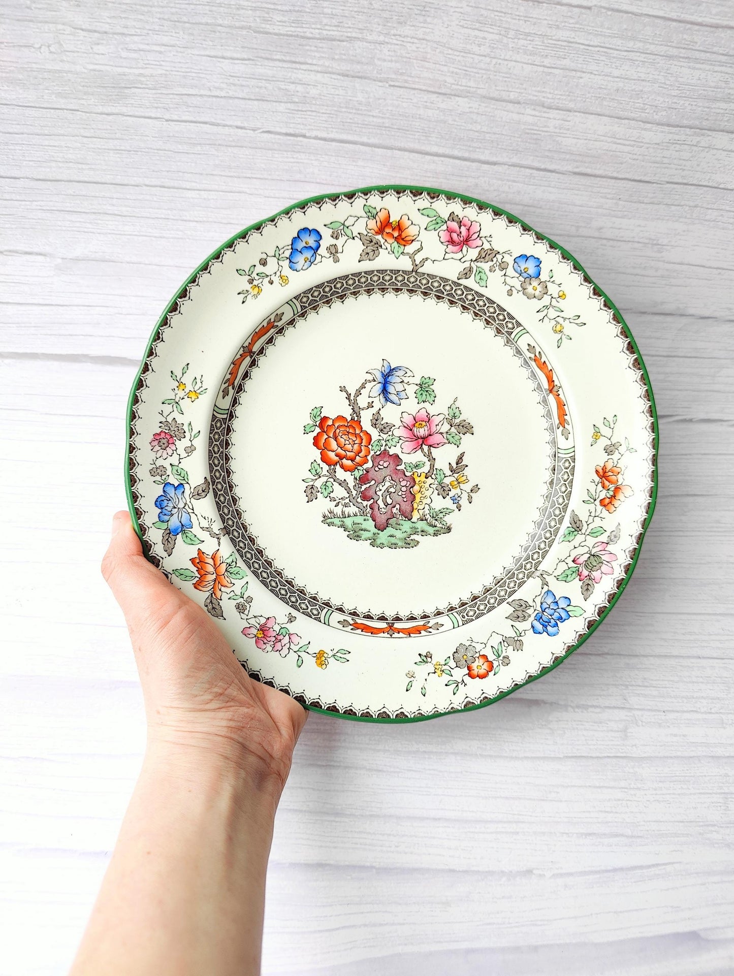 Vintage Copeland Spode Chinese Rose Plate Made in England