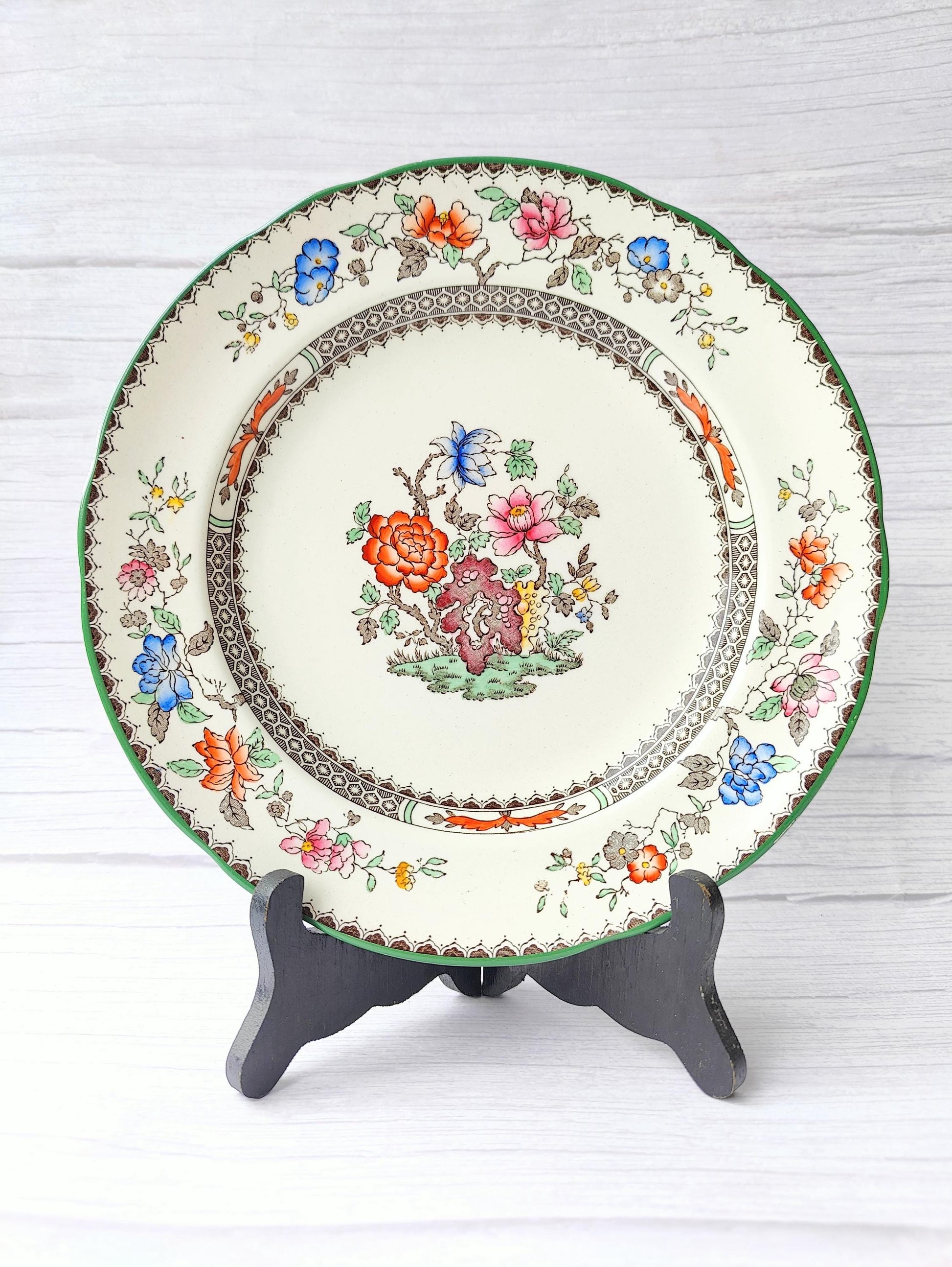 Vintage Copeland Spode Chinese Rose Plate Made in England