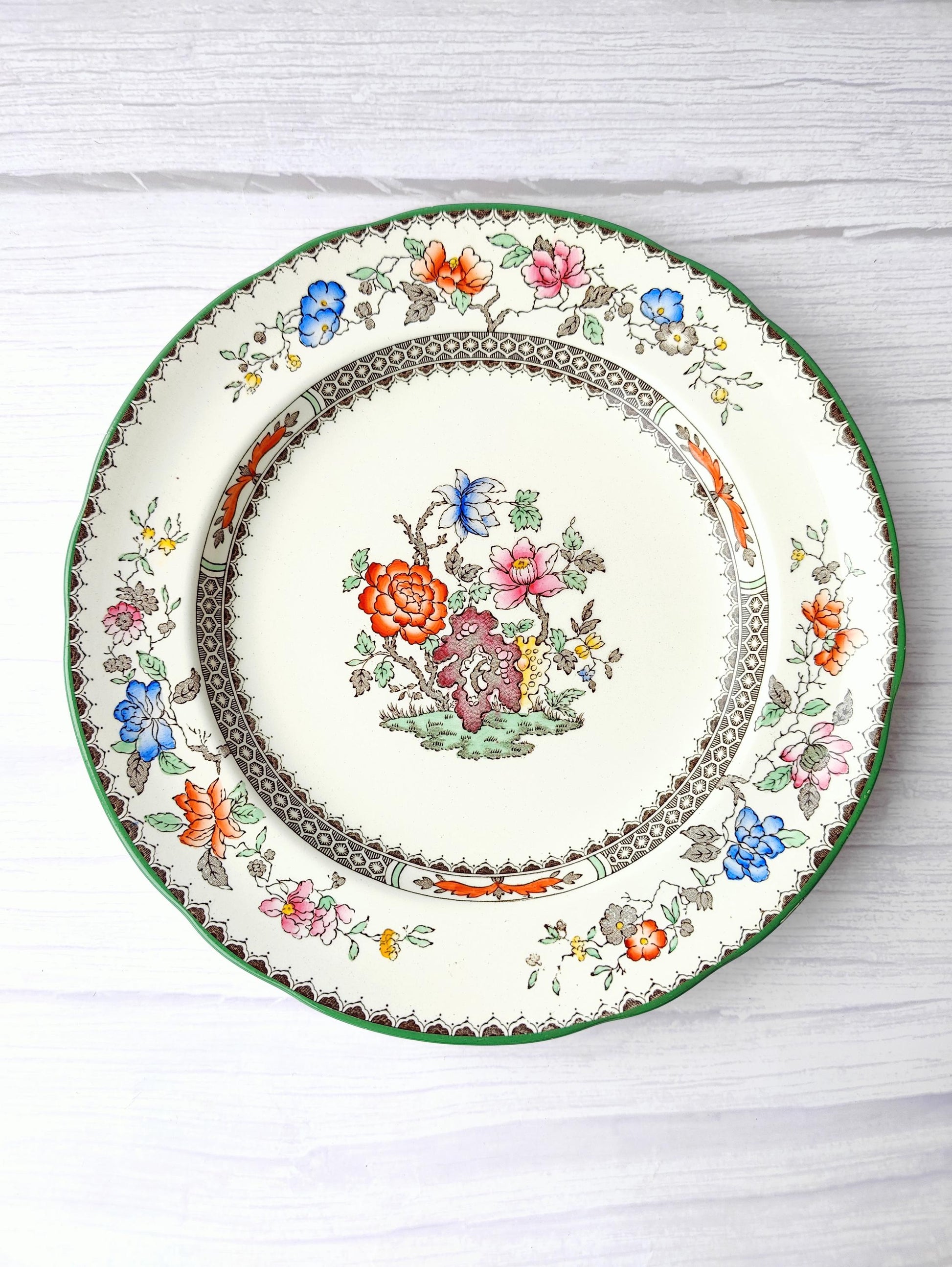 Vintage Copeland Spode Chinese Rose Plate Made in England